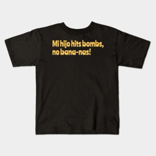 Hijo Hits Bombs Kids T-Shirt